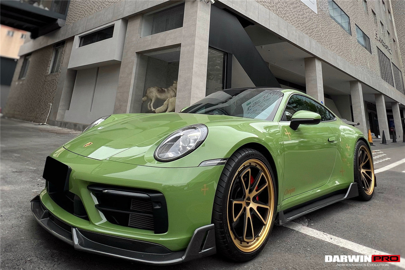 2019-2023 Porsche 911 992 Carrera/Targa S/4/4S SD-Sport Design Modl BKSS Style Front Lip - DarwinPRO Aerodynamics