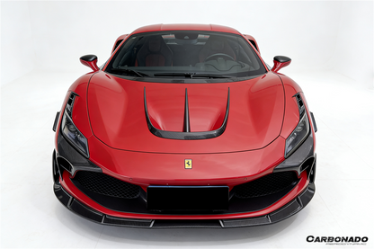 2019-2024 Ferrari F8 MSY Style Autoclave Carbon Fiber Front Hood Vent Trims
