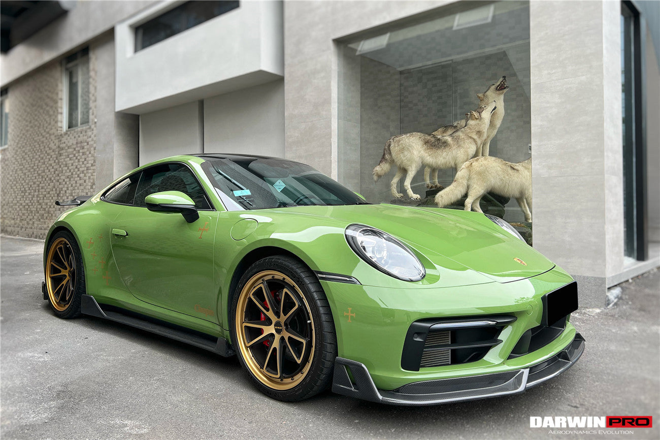 2019-2023 Porsche 911 992 Carrera/Targa S/4/4S SD-Sport Design Modl BKSS Style Front Lip - DarwinPRO Aerodynamics