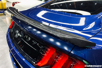 2014-2022 Ford Mustang BM Style Carbon Fiber Trunk Spoiler - Carbonado