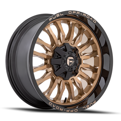 Fuel Off-Road Arc D797 22x10 -18 8x170mm 125.1mm Platinum Bronze Black Lip