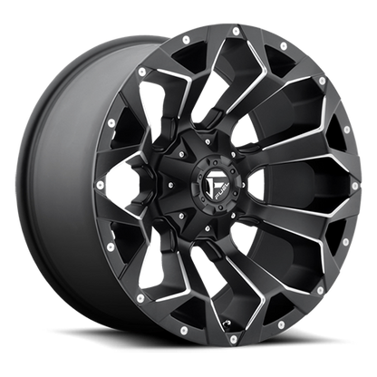 Fuel Off-Road Assault D546 22x12 -44 8x180mm 124.3mm Matte Black Milled