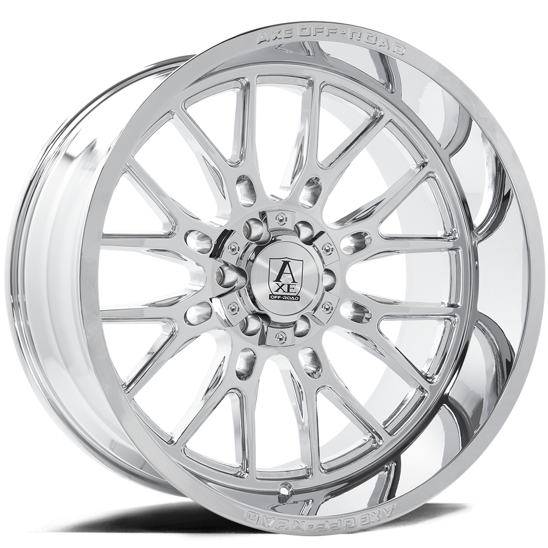 AXE WHEELS ATLAS CHROME 24x12 ET-44 8x165 (Square Set of 4)