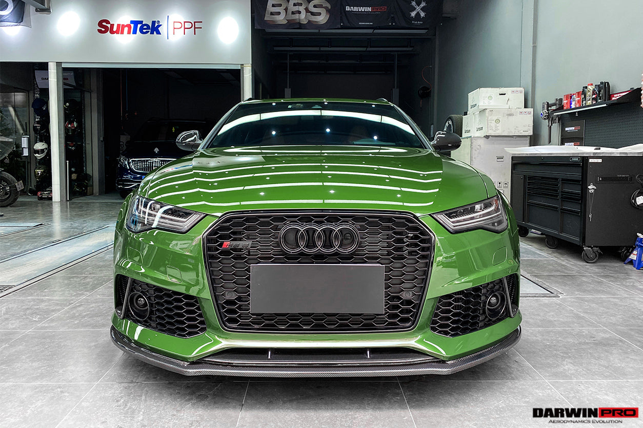 2013-2018 Audi RS6 Avant Carbon Fiber Carbon Fiber Front Lip