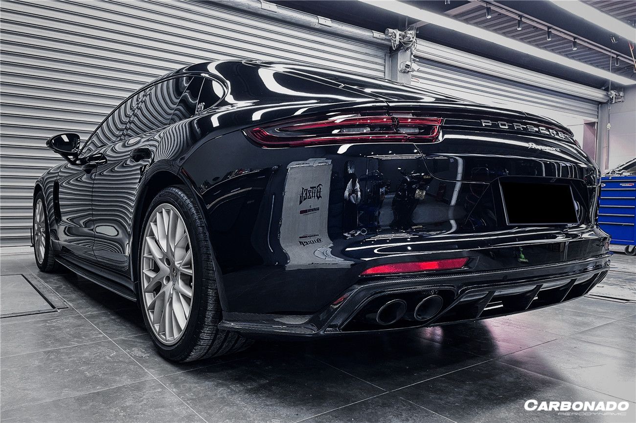 2017-2023 Porsche Panamera 971 4S/4/GTS OD Style Carbon Fiber Rear Lip - Carbonado Aero