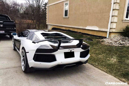 2011-2021 Lamborghini Aventador LP700 LP740 Coupe/Roadster DC Style Carbon Fiber Trunck Spolier - Carbonado Aero