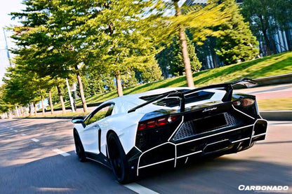 2011-2022 Lamborghini Aventador LP700 LP750 LP740 LP720 LP780 Coupe & Roadster DC Style Carbon Fiber Trunck Spolier - Carbonado