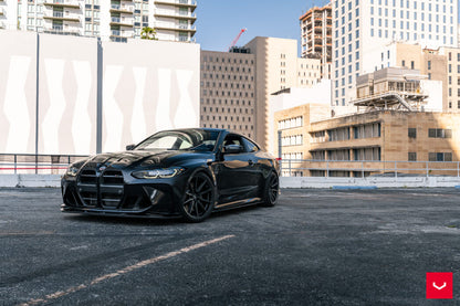 22" Vossen HF3 Tinted Gloss Black 5x112 ( Staggered Setup ) ( Set of 4 )