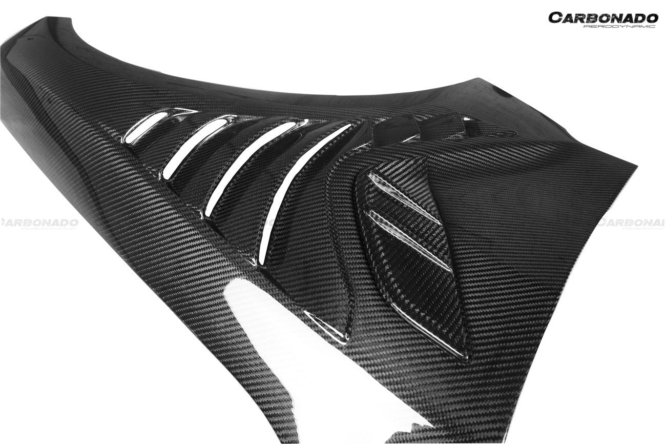 2021-UP BMW M3 G80/G81 M4 G82/G83 OD Style Dry Carbon Fiber Front Fender - Carbonado