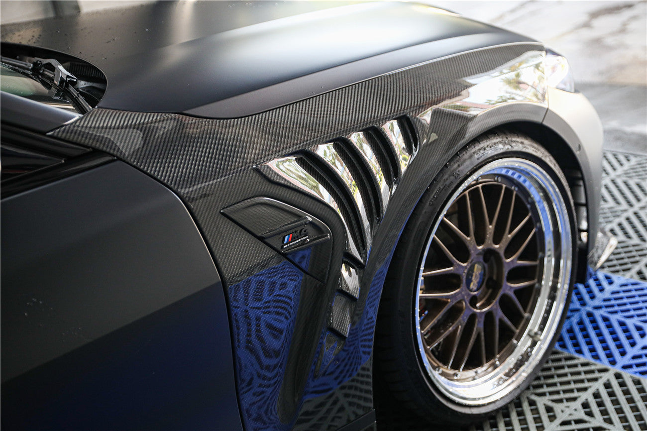 2021-UP BMW M3 G80 G81 M4 G82 G83 OD Style Dry Carbon Fiber Front Fender - Carbonado