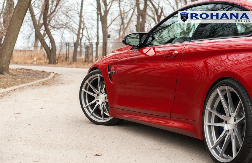 Rohana RFX2 20x11 ET28 Brushed Titanium 5x112 – (Square Set of 4)