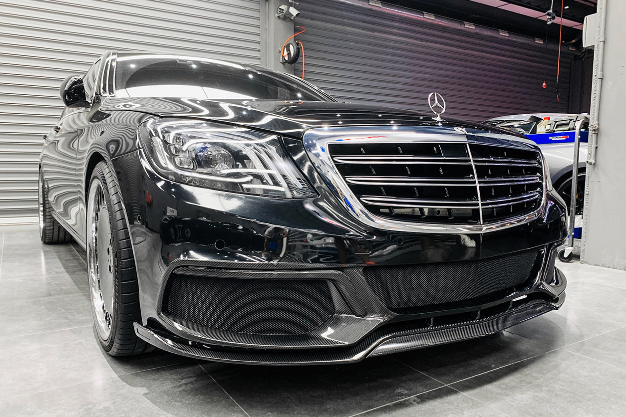 2017-2020 Mercedes Benz W222 Sedan BRS-2019 Style Front Bumper - Carbonado