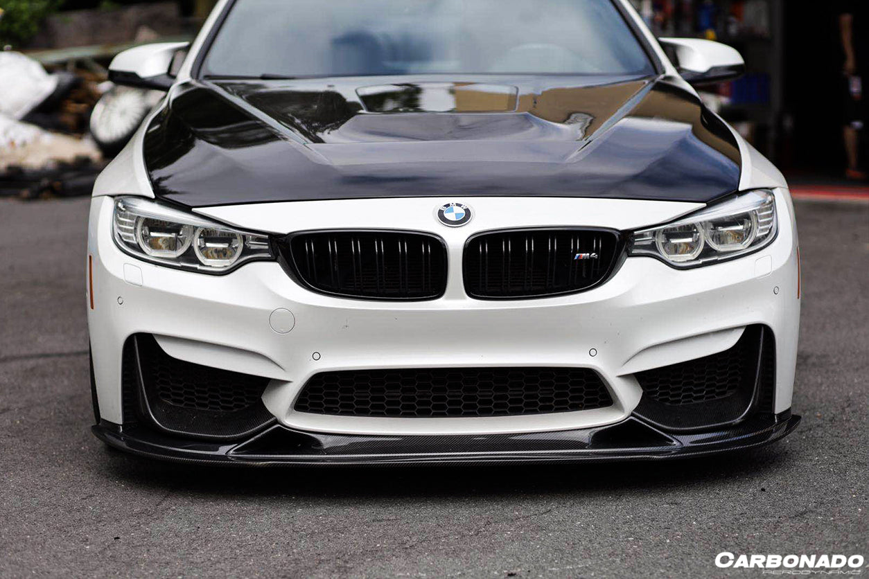 2014-2020 BMW M3 F80 & M4 F82 BS Style Carbon Fiber Front Lip - Carbonado