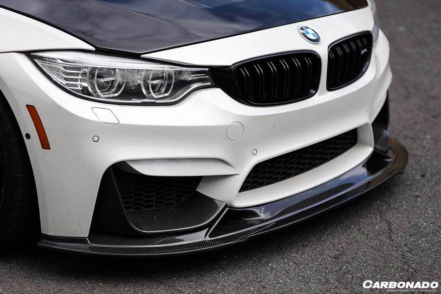 2014-2020 BMW M3 F80 M4 F82 BS Style Carbon Fiber Front Lip - Carbonado Aero