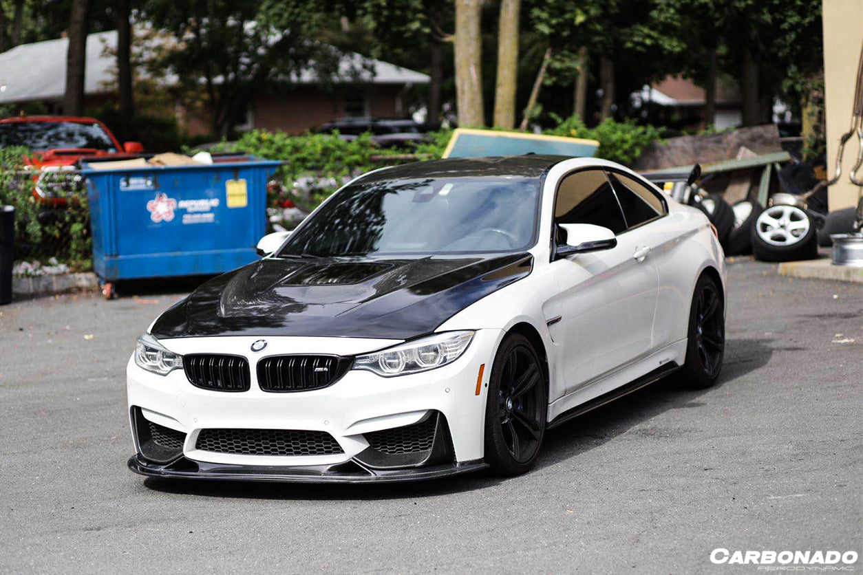 2014-2020 BMW M3 F80 & M4 F82 BS Style Carbon Fiber Front Lip - Carbonado