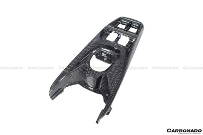 2015-2020 Ferrari 488 GTB/Spyder Dry Carbon Fiber Bridge Support &amp; Windows Switches Panel - Carbonado Aero