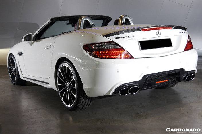 2011-2015 Mercedes Benz SLK CLASS R172 WD Style Side Skirts - Carbonado
