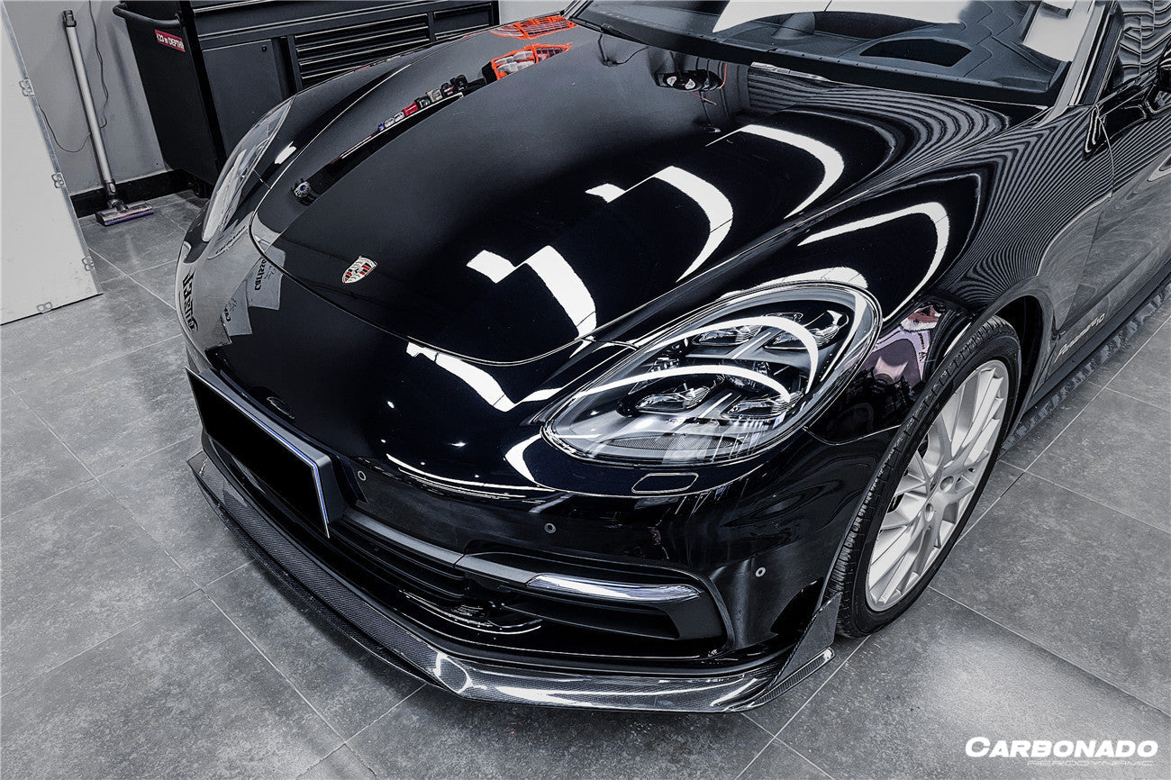 2017-2023 Porsche Panamera 971 4/4S/GTS/Turbo S OD Style Front Lip - Carbonado