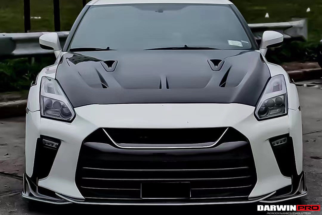 2008-2022 Nissan GTR R35 CBA/DBA/EBA TS Style Front Bumper - Carbonado
