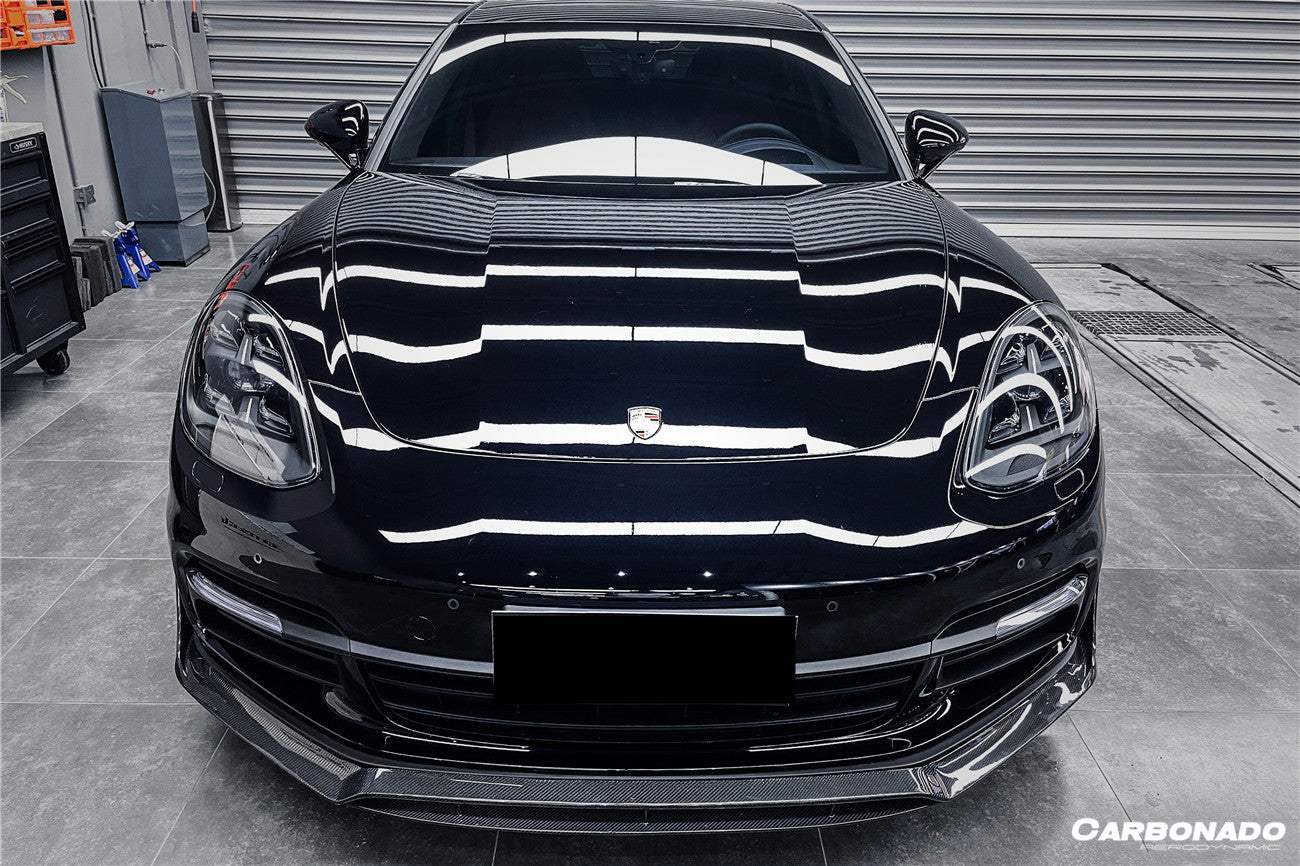 2017-2023 Porsche Panamera 971 4/4S/GTS/Turbo S OD Style Front Lip - Carbonado