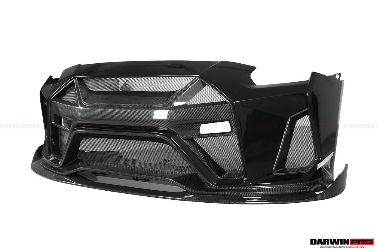 2008-2022 Nissan GTR R35 CBA/DBA/EBA BKSSII Style Front Bumper - DarwinPRO Aerodynamics