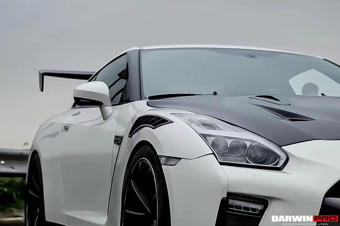 2008-2022 Nissan GTR R35 CBA/DBA/EBA BKSSII Style Carbon Fiber Hood - DarwinPRO Aerodynamics