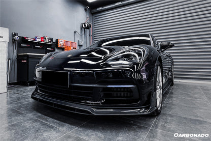 2017-2023 Porsche Panamera 971 4/4S/GTS/Turbo S OD Style Front Lip - Carbonado