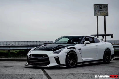 2008-2022 Nissan GTR R35 CBA/DBA/EBA TS Style Front Bumper - Carbonado