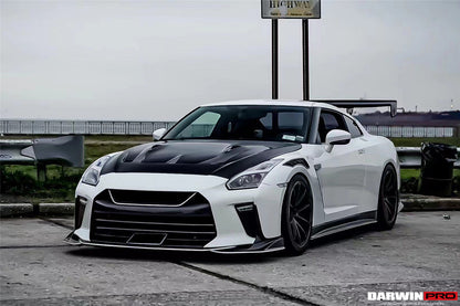 2008-2022 Nissan GTR R35 CBA/DBA/EBA TS Style Front Bumper - Carbonado