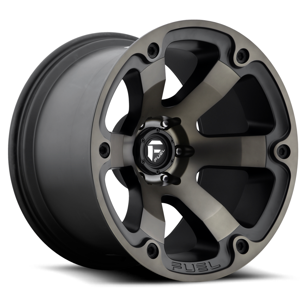 Fuel Off-Road Beast D564 18x9 +1 6x135mm 87.1mm Matte Black Machined-Dark Tint