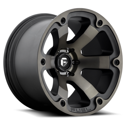 Fuel Off-Road Beast D564 20x9 +1 6x135mm 87.1mm Matte Black Machined-Dark Tint