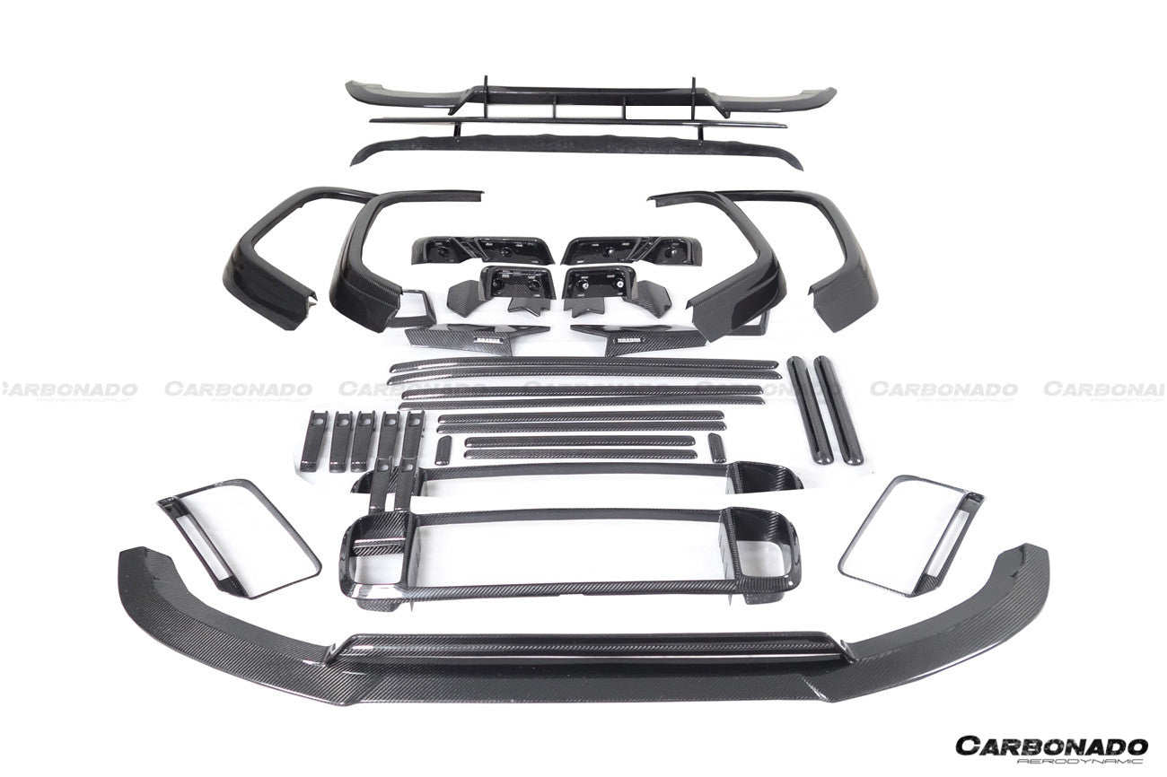 2018-2024 Mercedes Benz G63 AMG G550 W464 G-Wagon BR-G900 Style Dry Carbon Full Body Kit