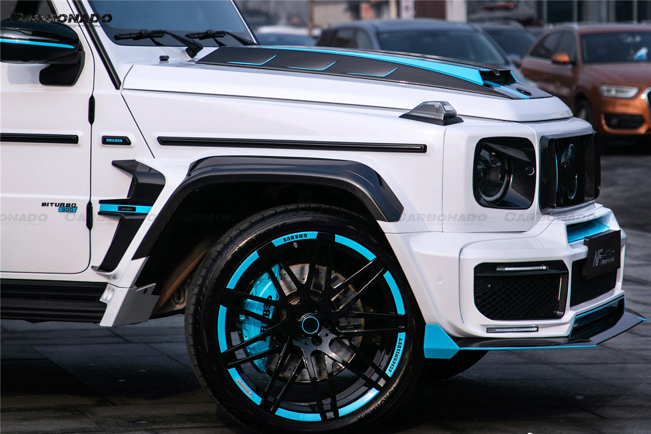 2018-2024 Mercedes Benz G500 G63 AMG W464 G-Wagon BR-G900 Style Dry Carbon Body Line Trims