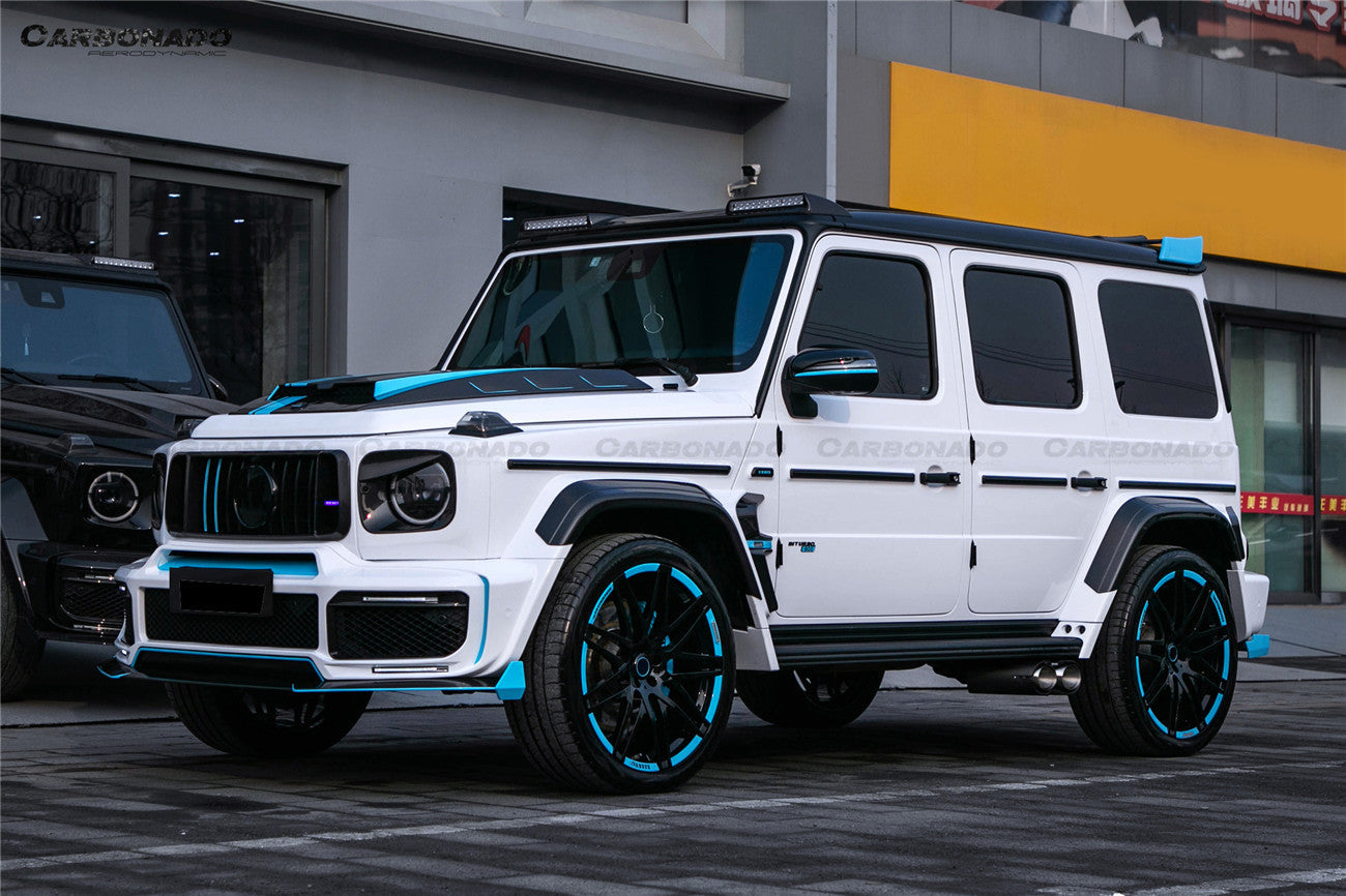 2018-2024 Mercedes Benz G63 AMG W464 G-Wagon BR-G900 Style Dry Carbon Front Lip - Carbonado