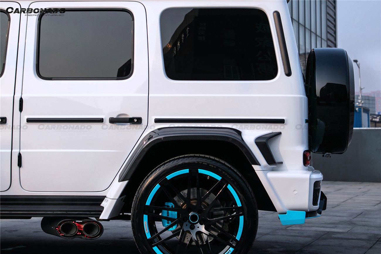 2018-2024 Mercedes Benz G500 & G63 AMG W464 G-Wagon BR-G900 Style Dry Carbon Body Line Trims - Carbonado