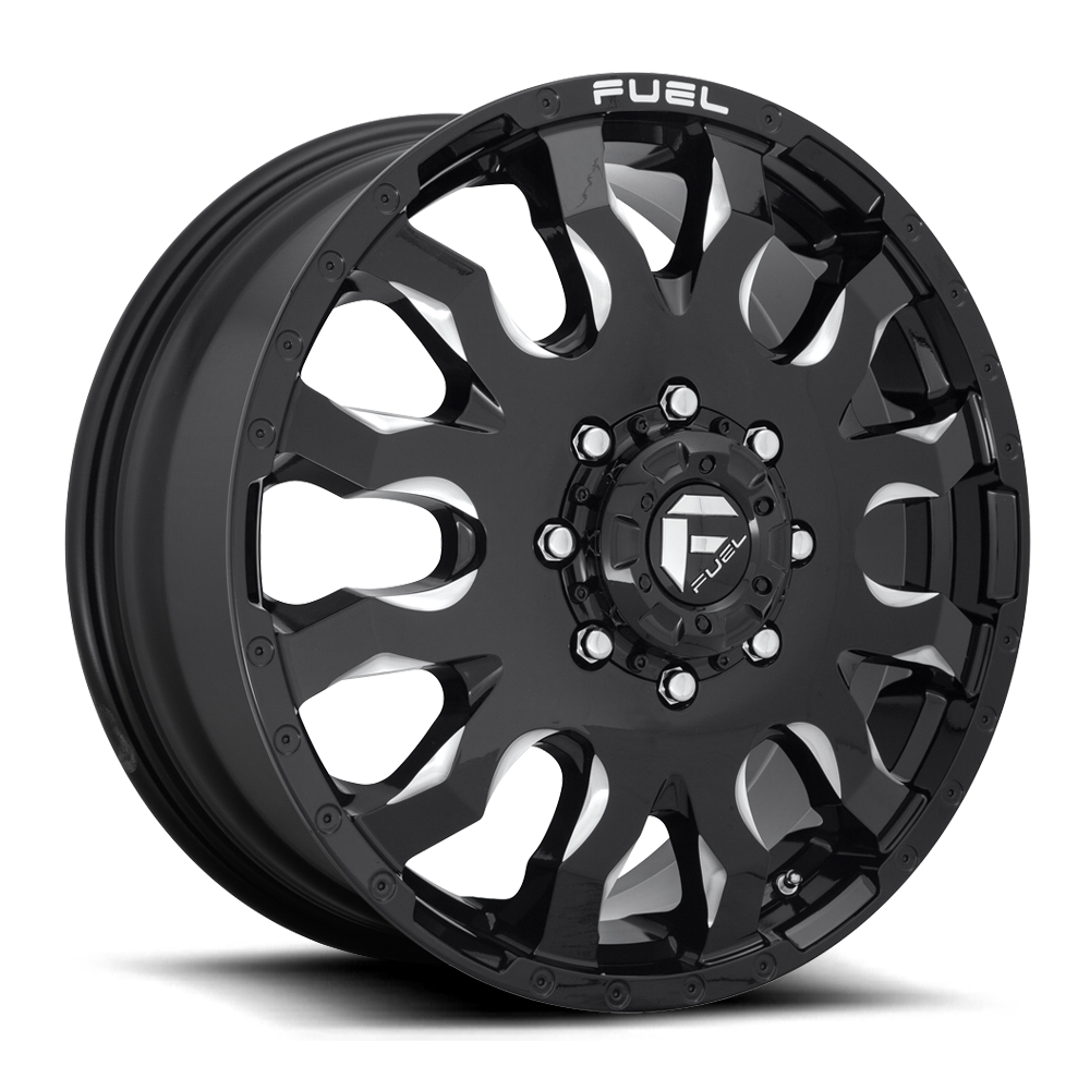 Fuel Off-Road Blitz Dually D673 20x8.25 +105 8x165.1mm 121.5mm Gloss Black Milled