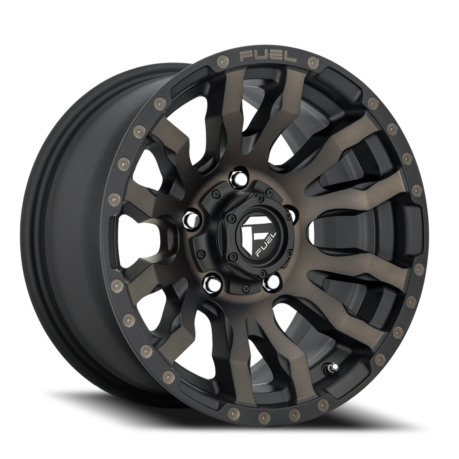 Fuel Off-Road Blitz D674 20x10 -18 5x127mm 71.5mm Matte Black Double Dark Tint
