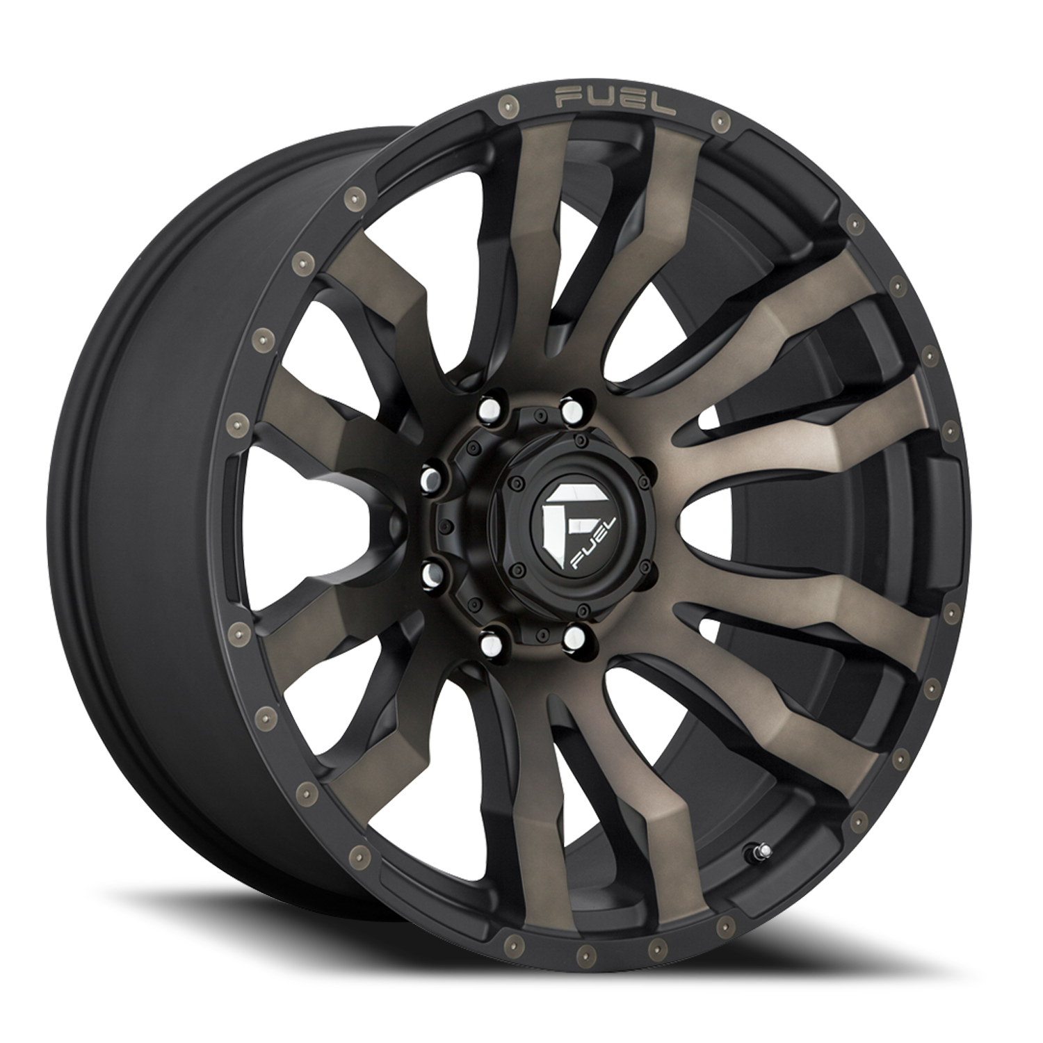 Fuel Off-Road Blitz D674 20x9 +1 8x170mm 125.1mm Matte Black Double Dark Tint