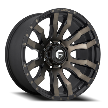Fuel Off-Road Blitz D674 20x9 +1 8x170mm 125.1mm Matte Black Double Dark Tint