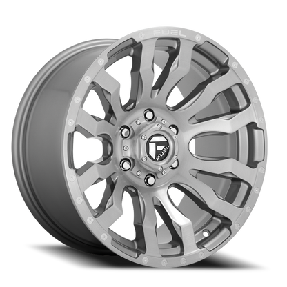 Fuel Off-Road Blitz D693 22x10 -18 5x127mm 71.5mm Brushed Gunmetal Tinted Clear