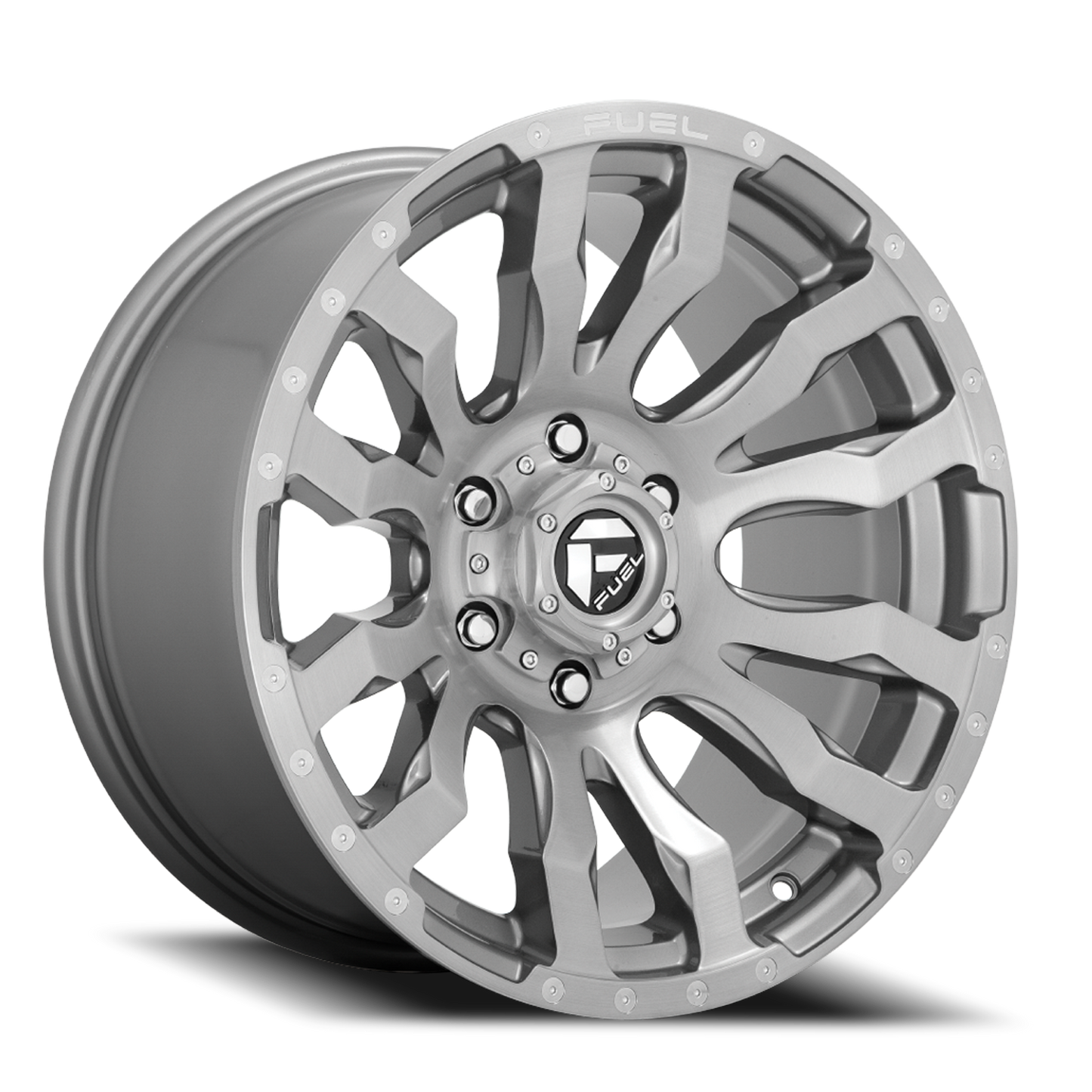Fuel Off-Road Blitz D693 20x9 +20 6x135mm 87.1mm Brushed Gunmetal Tinted Clear