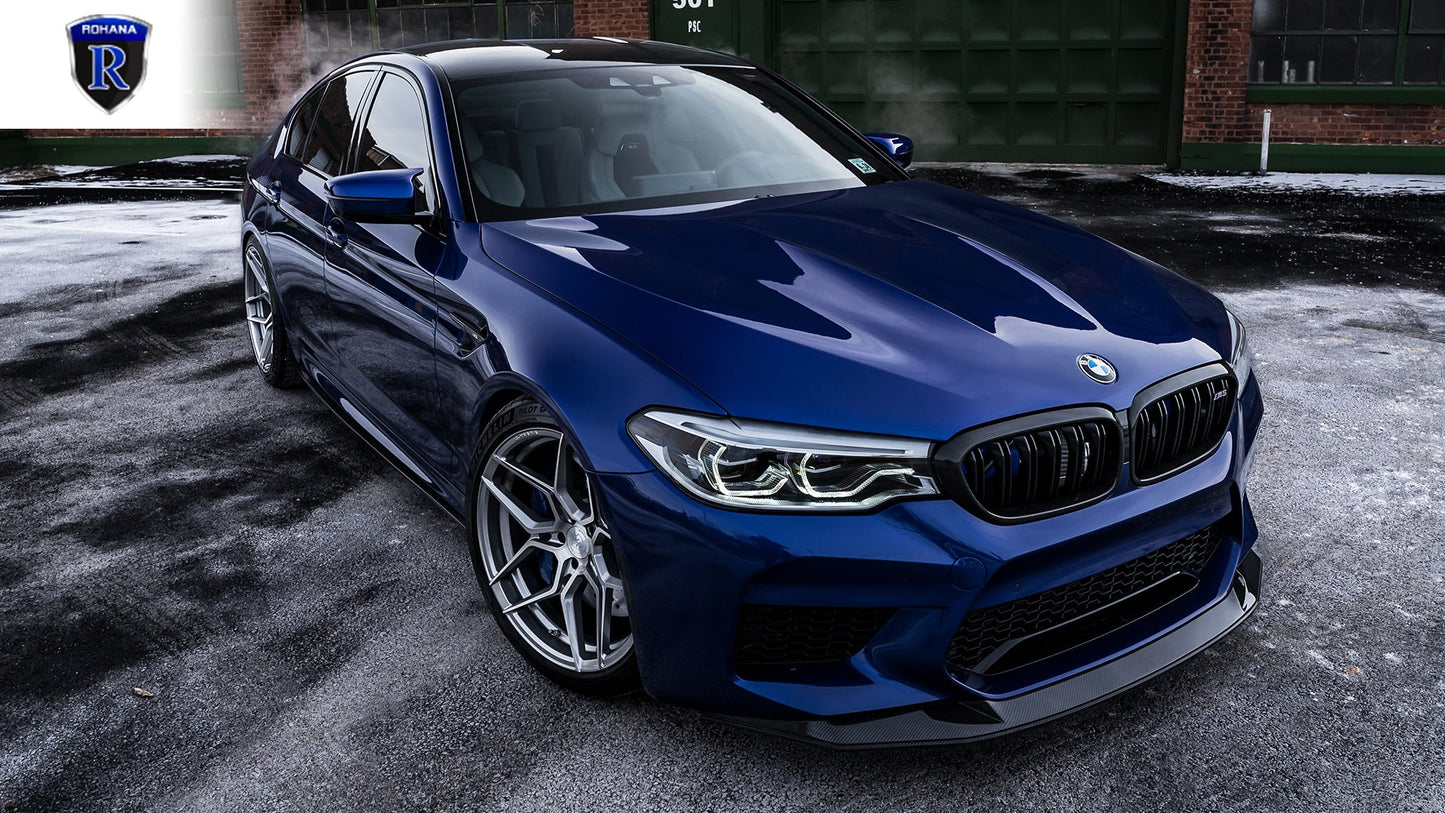 Rohana RFX11 20x10 ET15 Brushed Titanium 5x112 – (Square Set of 4)