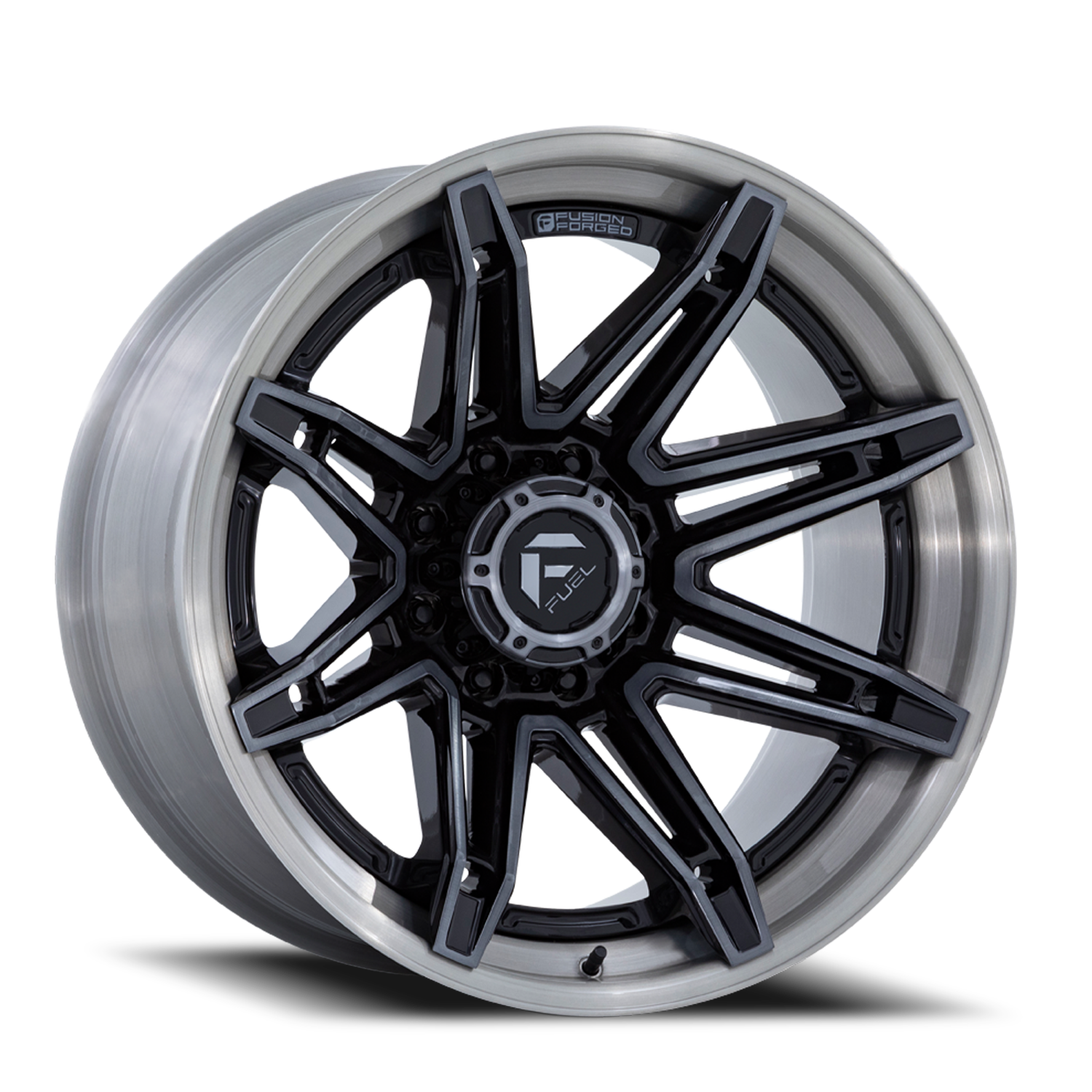 Fuel Off-Road Brawl FC401BT 20x10 -18 8x170mm 125.1mm Gloss Black Brushed Dark Tint