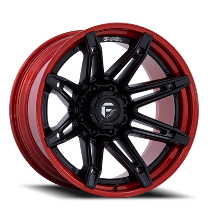 Fuel Off-Road Brawl FC401MQ 20x10 -18 8x170mm 125.1mm Matte Black Candy Red Lip