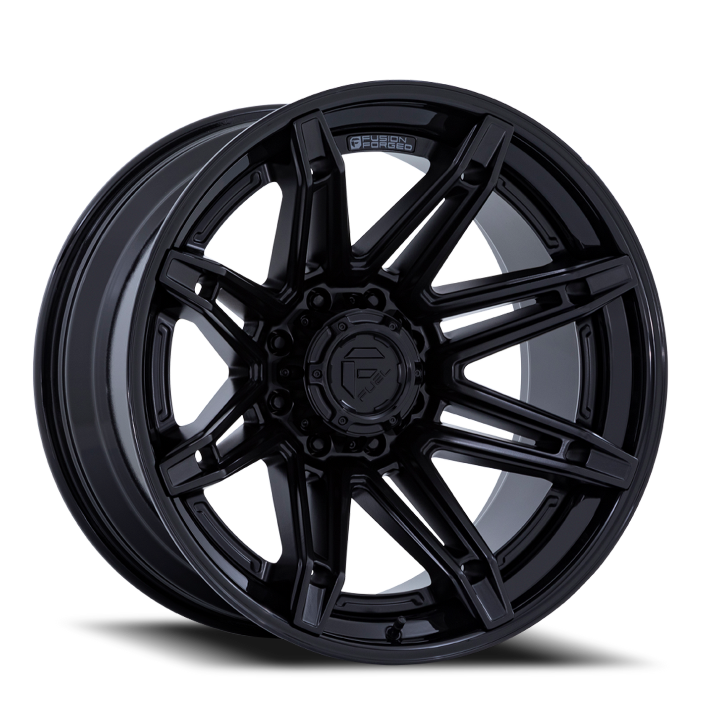 Fuel Off-Road Brawl FC401MX 24x12 -44 6x135mm 87.1mm Matte Black Gloss Black Lip