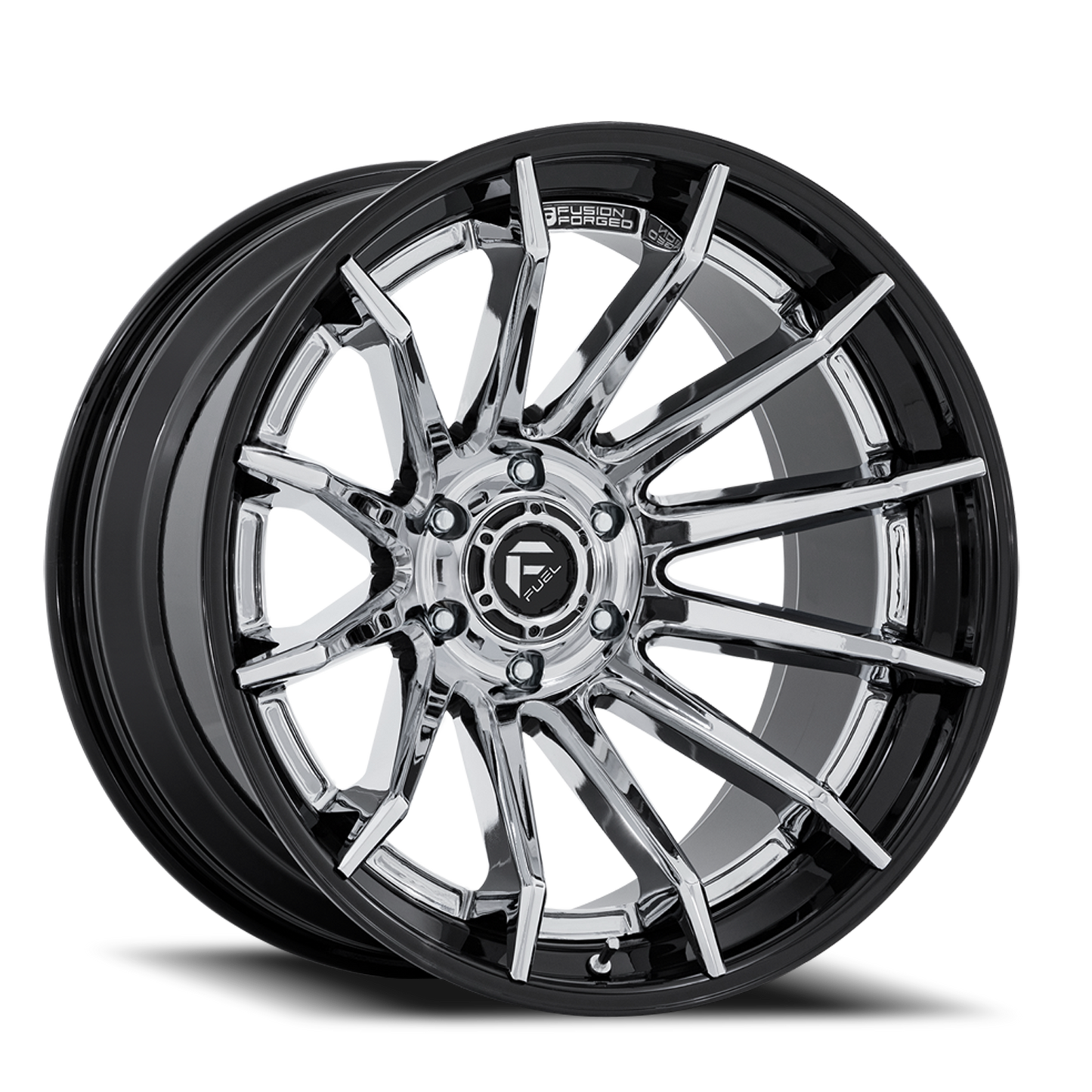Fuel Off-Road Burn FC403PB 22x10 -18 5x127mm 71.5mm Chrome Gloss Black Lip
