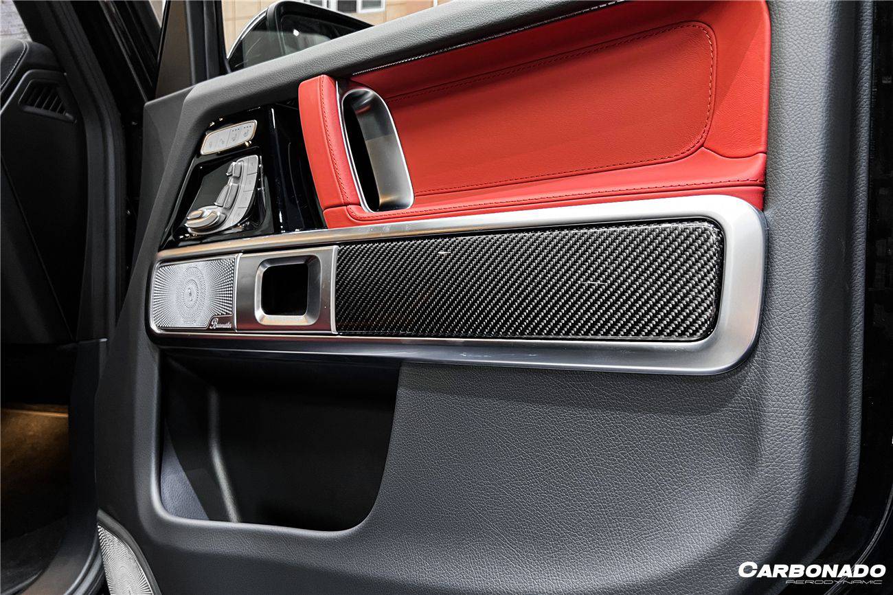 2019-2022 Mercedes Benz W464 G550/G63AMG G-Class Dry Carbon Fiber Door Patch Replacement - Carbonado Aero