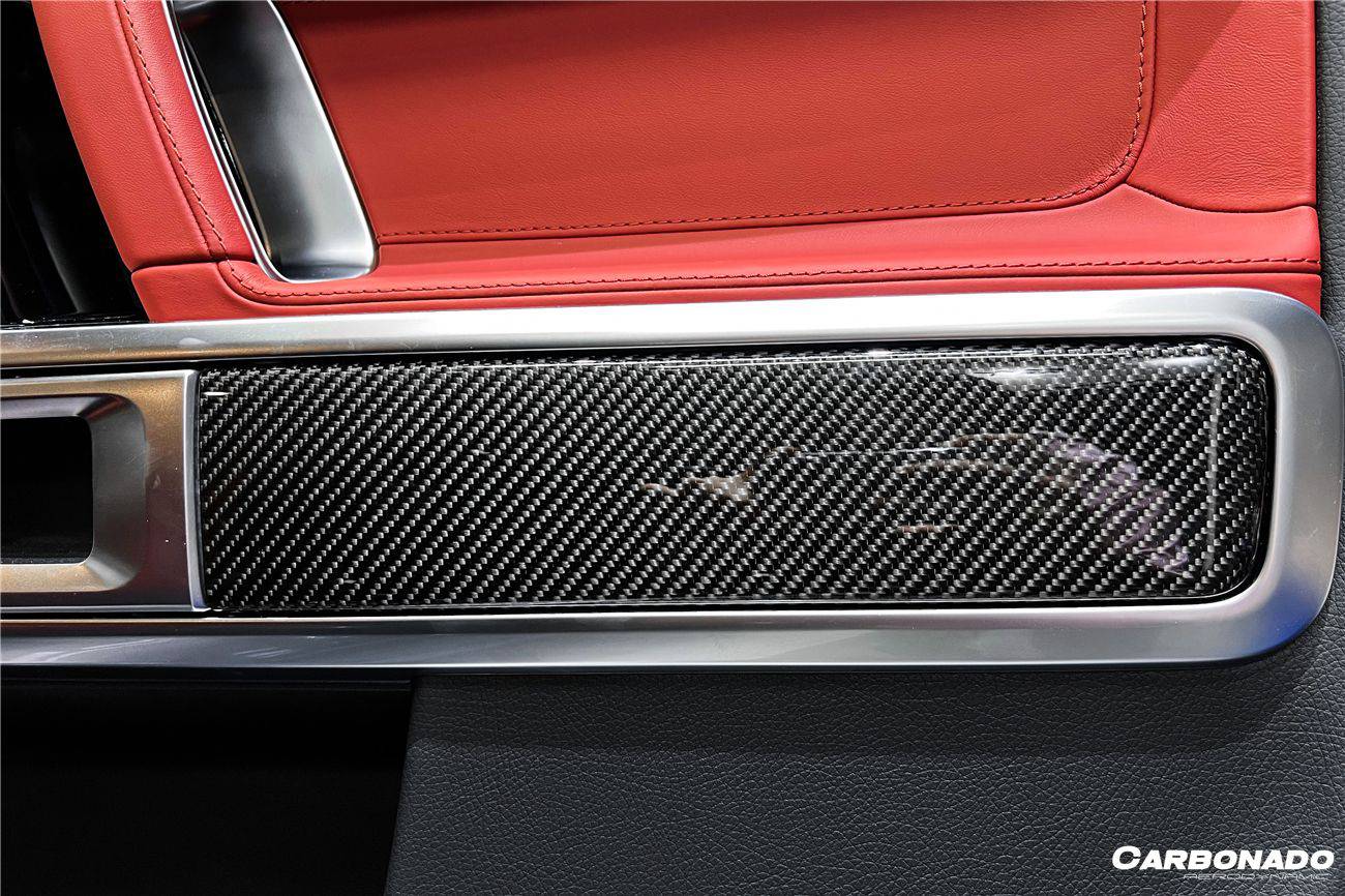 2019-2022 Mercedes Benz W464 G550/G63AMG G-Class Dry Carbon Fiber Door Patch Replacement - Carbonado Aero