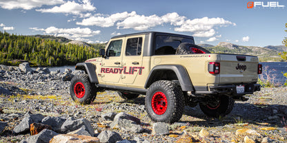 17" Fuel D117 Warp Beadlock Candy Red 5x127 ( Set of 4 )