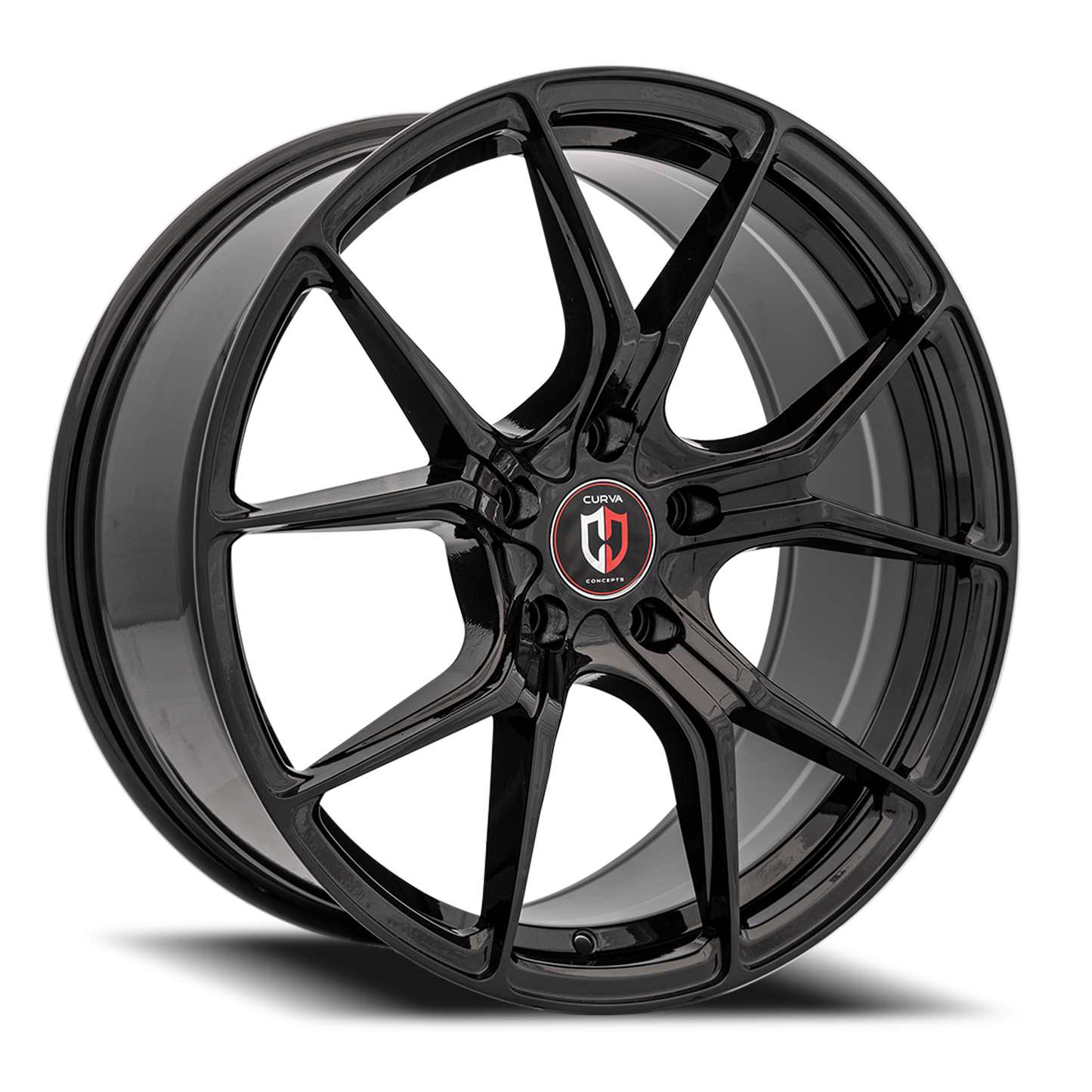 Curva Concepts C42 BLK 20x10 +38 5x114.3mm 73.1mm Gloss Black